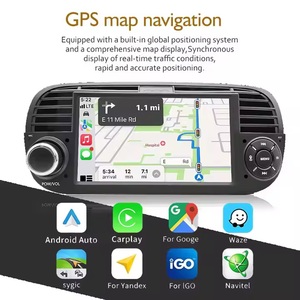 7 ''android Car GPS navigation đài phát thanh Màn hình cảm ứng được xây dựng trong MP3 <span class=keywords><strong>Player</strong></span> hỗ trợ Carplay micro bên ngoài cho Fiat 500 - Product Image 5