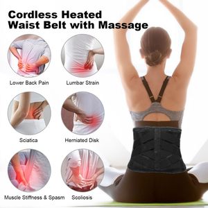 Ceinture chauffante vibrante à 3 niveaux de chaleur 65°C, 5000 mAh, pour soulager les douleurs menstruelles, masseur chauffant pour l'utérus, le ventre et le dos - Product Image 4