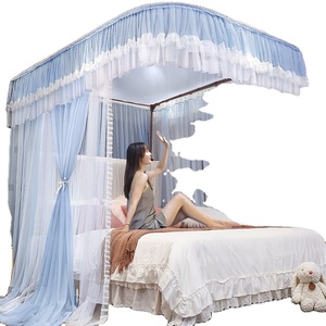Grande <span class=keywords><strong>moustiquaire</strong></span> de style princesse avec fil double couche pour porte de <span class=keywords><strong>camping</strong></span> de voyage de chambre à coucher-pour décoration - Product Image 3