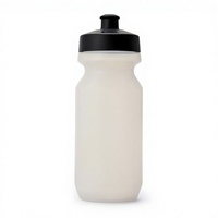 Bouteille BIG MOUTH 2.0 22 OZ à ouverture par pression, sans BPA, transparente/noire avec couvercle à capuchon push-pull, anti-corrosion, compatible eau bouillante