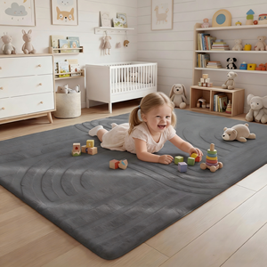 Nuovo Design 2026: Tappeto da Gioco Lussuoso e Morbido in Memory Foam da 3,5 cm per Neonati, Grande Tappeto Tatami Imbottito per Gattonare in Cameretta - Product Image 4