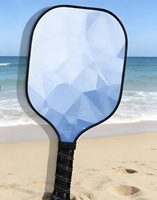 Pala de Pickleball de Fibra de Vidrio, Pala Individual para Principiantes, Ultraligera, Duradera, para Uso en Interiores y Exteriores