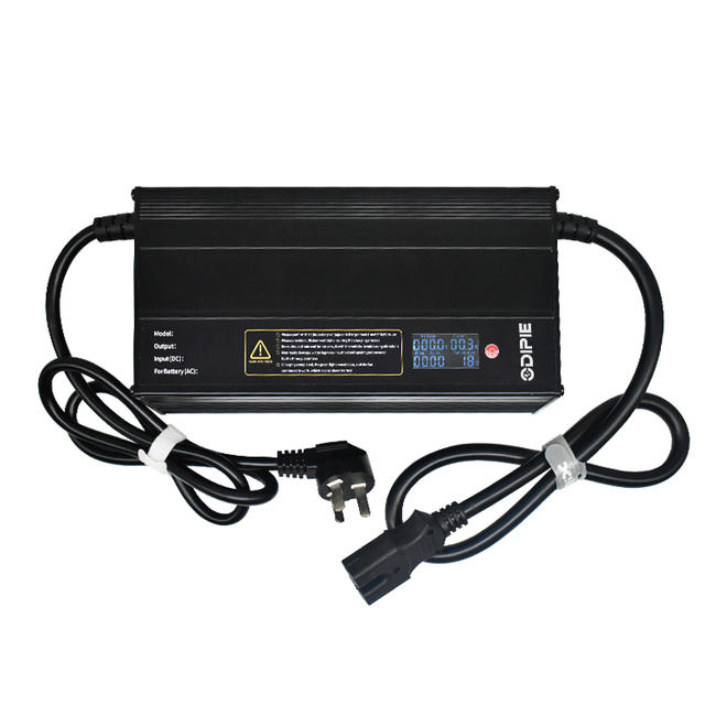 CE 12V 24V 36V 48V 60V 72V 84V 1500W Fast Battery Charger 15A-40A LED Display for High Power Electric Scooter Moto Golf Cart