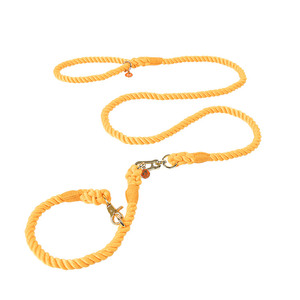 ปลอกคอสุนัขคอตตอนพร้อมโซ่ชนิด P แข็งแรงและทนทานลายผสมสีพื้นหรูหรา - Product Image 1