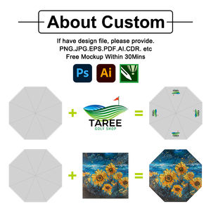 Paraguas Grande Impermeable de Tela Pongee con Protección UV, Apertura Automática, Personalizable con Logotipo, para Sol y Lluvia - Product Image 6