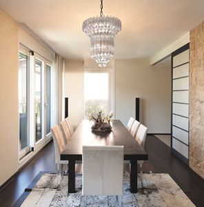 Lampes suspendues en cristal LED de luxe pour chambre à coucher, design rond pour hall d'hôtel, <span class=keywords><strong>luminaires</strong></span> décoratifs pour salon - Product Image 5