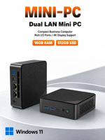 Mini PC portable Qunshi NucBox G7N, 8 Go de RAM + 128 Go de SSD, AMD Ryzen 5 3500U, Windows 11 Pro, ordinateurs de bureau de poche pour la maison et les étudiants