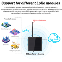 Extérieur, étanche IP67, données IoT, SX1260, ESP32, Heltec V3, solaire, Lora avec panneau solaire 3,7 V pour répéteur de signal Lora WAN, nœud