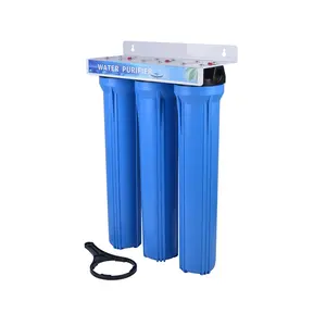 Redidental household 3 stage blue housing 20" slim water filter housing water filter machine home use water purifier price