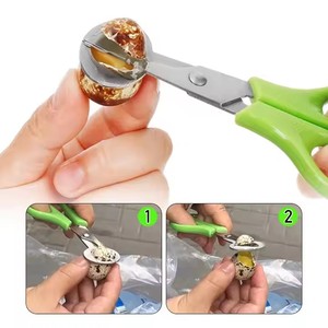 ที่ตัดไข่นกกระทาสแตนเลสที่เปิดไข่ในครัวกรรไกรตัดเปลือกไข่นก - Product Image 6