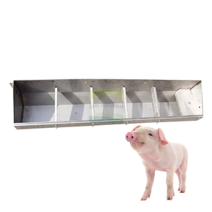 Uzun süre kullanım için Piglet besi için paslanmaz çelik Trough otomatik besleyici - Product Image 1