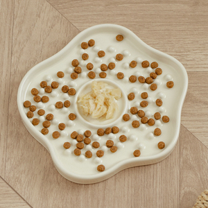 Nouvelle conception 2026, assiette de luxe pour animaux de compagnie à alimentation lente, tapis antidérapant pour lécher pour chat et <span class=keywords><strong>chien</strong></span>, bol en céramique pour animaux de compagnie, tapis pour bol, alimentation saine, assiette pour <span class=keywords><strong>chien</strong></span> - Product Image 5