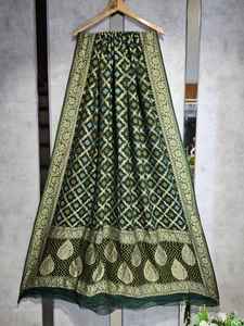 Premium 2,50 metros de largo suave puro Georgette Dupatta elegante brillo con detalles intrincados para ropa india y pakistaní - Product Image 5