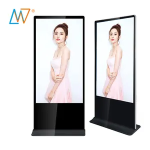 Tầng Đứng 65 Inch Trong Nhà Floorstanding 65 Inch Mỏng Lcd Hiển Thị Kiosk