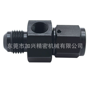 อะแดปเตอร์ท่อระบายความร้อนน้ำมันอะลูมิเนียม Jxss058 An6 1/8Npt พร้อมรูด้านข้างสำหรับเกจวัดแรงดันน้ำมันเชื้อเพลิง - Product Image 1