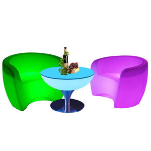 الحانات ملهى ليلي حانة أثاث حديقة خارجي المستخدمة led عالية أعلى كوكتيل كرسي/مقعد مرتفع بإضاءة led مرتفع/حذاء كعب عالٍ كرسي - Product Image 1