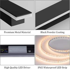 Applique murale linéaire longue étanche IP65 pour jardin, éclairage extérieur LED, vente en gros - Product Image 4