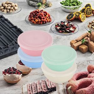 Boîte de rangement de cuisine en plastique écologique, bol à salade et à repas hermétique pour réfrigérateur, disponible en trois modèles, en paille de blé pour la conservation - Product Image 3