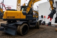 Mini-excavatrice XE150WD 0,6 m³ – Excavatrice sur roues de 14 tonnes à vendre