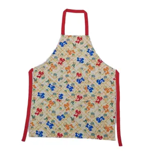 Custom Designed XXL Cotton Bib Apron For Women Sleeveless Kitchen Chef Waitress With Pockets Easy Cleaning Custom Printing Color