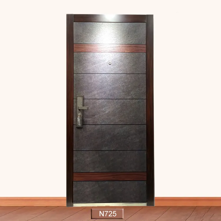 3D印刷の新しいデザインの鉄の正面玄関の現代寝室のドアのデザイン