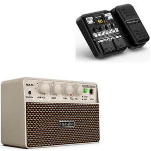 Pedale Multi-Effetto <span class=keywords><strong>per</strong></span> <span class=keywords><strong>Chitarra</strong></span> KMF-1 con 77 Effetti e 50 Preset, Amplificatore Mini <span class=keywords><strong>per</strong></span> <span class=keywords><strong>Chitarra</strong></span> <span class=keywords><strong>Elettrica</strong></span> FBA-10 10W con Canali Clean/Drive - Product Image 1