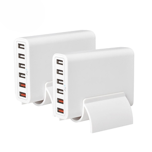 Caricabatterie per <span class=keywords><strong>Cellulari</strong></span> 60W con 6 Porte USB, Stazione di Ricarica Multi-Dispositivo per iPhone 15 14 13 12 - Product Image 5