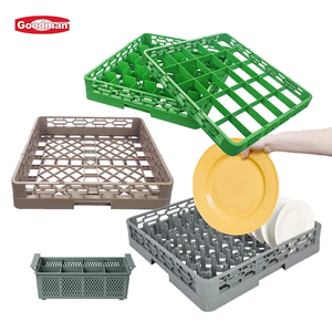 Organizador de cocina al por mayor, estante extensor de platos apilable para vasos, tenedores, plástico PP duradero, cesta de almacenamiento que ahorra espacio - Product Image 1