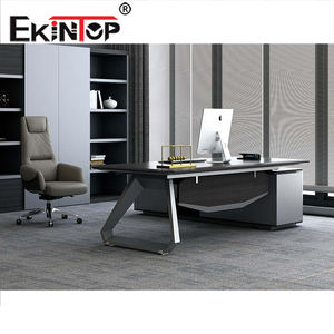 Ekintop Executive Desk Met Metalen Poot Melamine Bureau Voor Moderne Kantoorruimte - Product Image 5