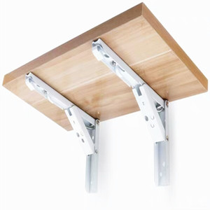 Soportes de resorte de metal para mesa, soportes de metal ajustables de montaje oculto tipo K para pintura blanca - Product Image 1