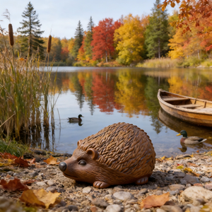 Figura <span class=keywords><strong>de</strong></span> Erizo <span class=keywords><strong>de</strong></span> Resina con Energía Solar - Decoración <span class=keywords><strong>de</strong></span> Cosecha Otoñal para Patio y Caminos <span class=keywords><strong>de</strong></span> Jardín - Product Image 5