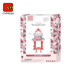 Jeu <span class=keywords><strong>de</strong></span> table à maquillage pour enfants en plastique tendance avec miroir - Product Image 6