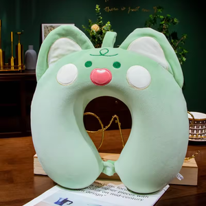 Wholesale Cartoon U Shaped Travel Neck Pillow Soft Plush Animal <b>Cushion</b> Factory Supply Custom Design for Kids Gift - Product Image 1