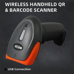 USB ไร้สาย 2.4G สำหรับเครื่องสแกนรหัส QR แบบพกพาแอนดรอยด์ 1D 2D เครื่องอ่านบาร์โค้ดสำหรับซูเปอร์มาร์เก็ตขนาด A4 สินค้าสต็อก - Product Image 2