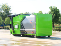 Station de compactage de déchets mobiles de 12 mètres cubes, robuste et écologique