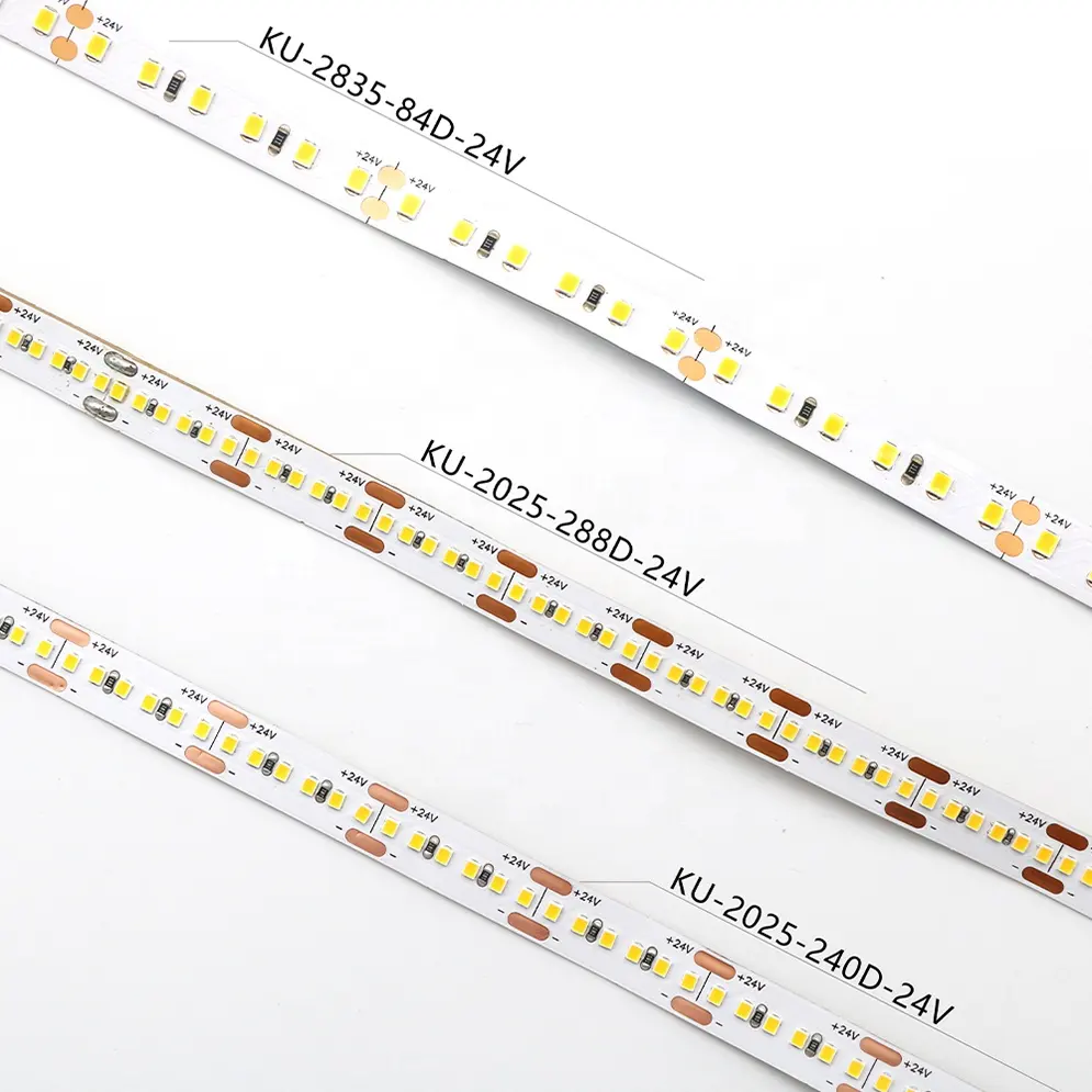 New Arrival 2025 SMD LED Backlight Replace 2216 SMD 2835 SMD 19.6W DC24V 240D 288D 10mm IP20 Warm White LED Strips