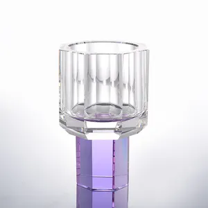 Vaso de flores de cristal transparente, decoração de mesa para casamento