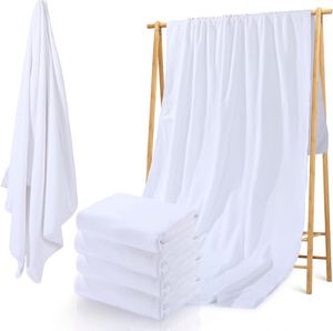 70*140CM White Towel Sheets Extra Large 100% Cotton <b>Shower</b> Luxury Cotton Bath Towel for Hotel - Product Image 1