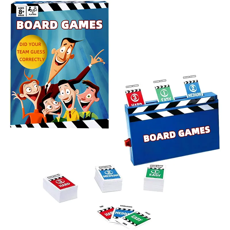 Senfutong OEM Logo Board Jogos Fábrica Personalizado Papelão Jogo Board Venda Família