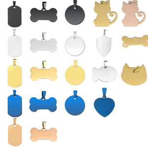 Tùy chỉnh thẻ ID vật nuôi bằng thép không gỉ 6 tùy chọn màu sắc cho Vòng Cổ Chó Móc Khóa Phụ Kiện Túi-khắc hoặc trống - Product Image 4