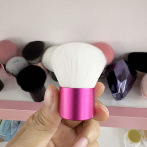 Brocha de Maquillaje <span class=keywords><strong>Kabuki</strong></span> para Rubor en Polvo, Sintética, Grande, de Alta Calidad, con Mango de Plástico, Color y Logotipo Personalizables - Product Image 5