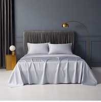 Parure de lit en tissu 100% soie de mûrier, ensemble de literie imprimé, draps de couette, vente en gros