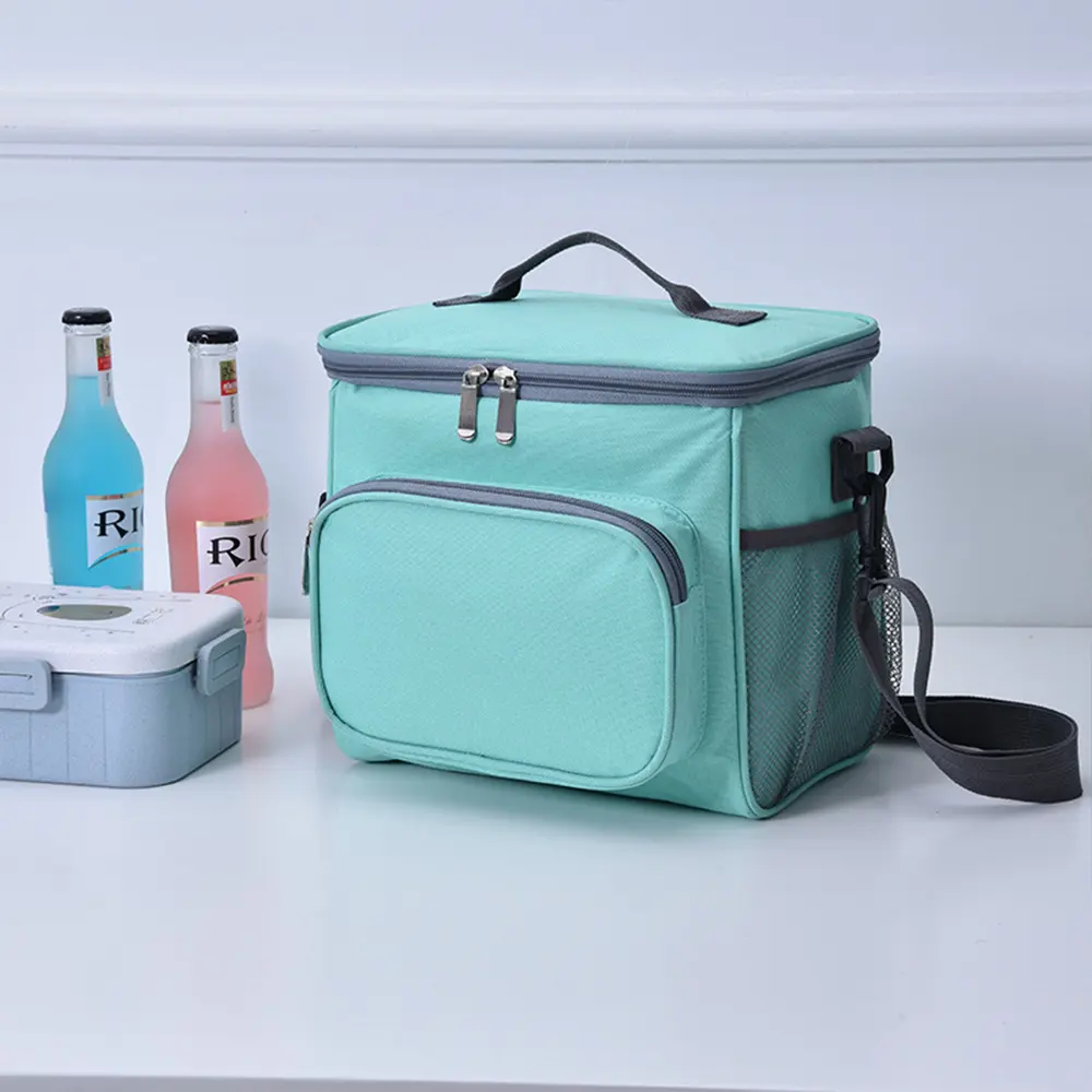 Custom Picnic Bag Thermal Insulated Lunch Box Tote Cooler Handbag Waterproof Bento Pouch School Food Storage Bags