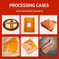 Support de découpe de panneaux en bakélite rouge-orange sur mesure pour pièces isolantes d'équipements électriques