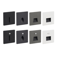Lampe d'escalier murale miniature encastrée en aluminium pour intérieur et extérieur, étanche IP65, lumière LED pour marches d'escalier