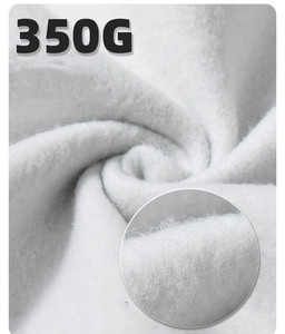 Bộ đồ thể thao chất lượng cao gồm áo hoodie nỉ dày rộng thùng thình và quần jogger ống rộng xòe chất liệu nỉ trơn - Product Image 5