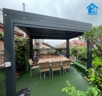 Pergola motorisée autoportante en aluminium Sweet Home, rétractable, télécommandée, ouverture réglable, pour balcon, terrasse, auvent