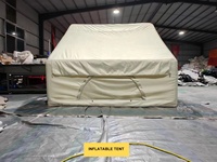 Tente gonflable extérieure multi-personnes sur mesure, grande, imperméable, en toile Oxford et PVC, avec poteaux en aluminium