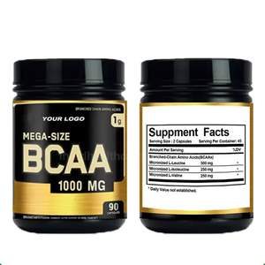 Ausreson <span class=keywords><strong>BCAA</strong></span> Capsule Sport supporta prodotti integratori Pre allenamento fibra alimentare 1000mg Beta-alanina Capsule <span class=keywords><strong>BCAA</strong></span> - Product Image 2