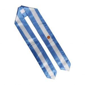 ผ้าพันคอสำเร็จการศึกษาสำหรับผู้ใหญ่ ผลิตจากผ้าซาตินโพลีเอสเตอร์ 100% ของอินเดีย สำหรับการศึกษาต่อต่างประเทศ - Product Image 4